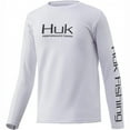 thumbnail image 1 of HUK Youth Icon X Sleeve White, Youth XLarge Long Sleeve Shirt, 1 of 9
