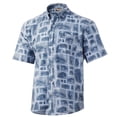 thumbnail image 1 of Huk KC Kona Stamped Short Sleeve Flats, Medium Buttondown Shirt, 1 of 6