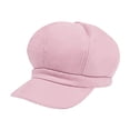 thumbnail image 1 of HUKOEMPN Cloche Hats for Women Ladies Hat Autumn And Winter Warm Fashion Wool Beret Painter Dome Trend Hats for Women Pink, 1 of 3