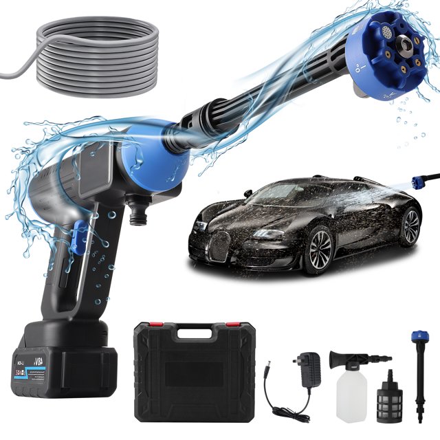 HUKOER Cordless Pressure Washer with 6in1 Adjustable Nozzle 48V