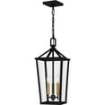 thumbnail image 1 of Quoizel Hull 3-Light Matte Black Outdoor Hanging Lantern, 1 of 7