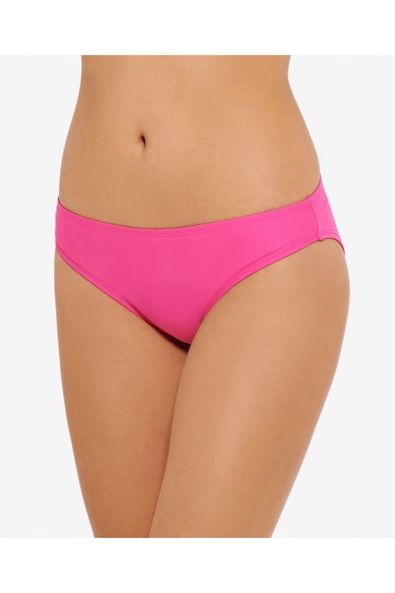 Women's Pink Unlined Moderate Coverage Bikini Swimsuit Bottom XL