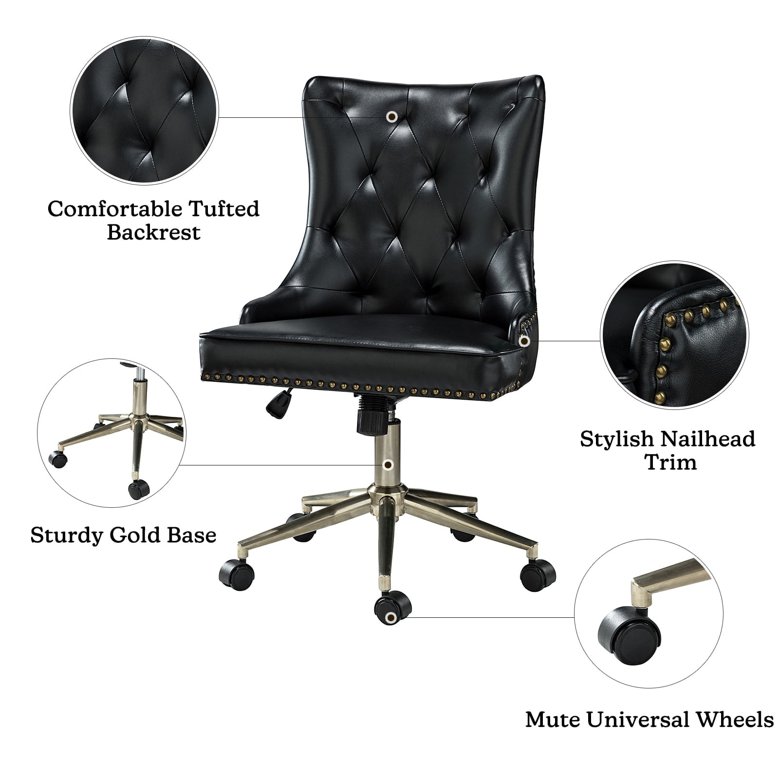 Leonardo leather task chair sale