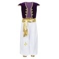 thumbnail image 1 of HULIJA Kids Boys 2PCS Arabian Prince Outfit Top with Pants Purple 16, 1 of 7