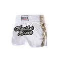 thumbnail image 1 of HULIJA Kids Boys Boxing Shorts MMA Muay Thai Booty Shorts Cage Fighting Grappling Boxer Trunks White&Gold L, 1 of 3