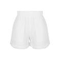 thumbnail image 1 of HULIJA Kids Girls Casual Summer High Waisted Hemming Jeans Denim Shorts with Pockets Pull on Short White 120, 1 of 7