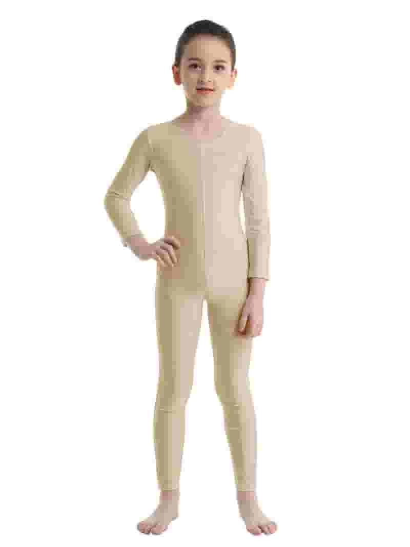 junior  boy nude HULIJA Kids Girls Long Sleeve Full Body Jumpsuit Gymnastics Leotard  Activewear Nude 5-6 - Walmart.com