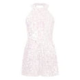thumbnail image 1 of HULIJA Kids Little Girl Short One-piece Jumpsuit Sequined Dancing Romper for Evening Birthday Party Pink 8, 1 of 5
