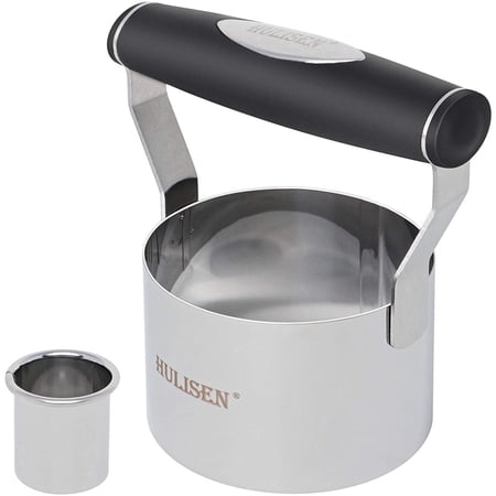 HULISEN 3 inch Biscuit Cutter, Stainless Steel Round English Muffins Cutter with Soft Grip Handle