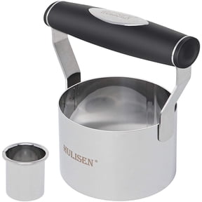 HULISEN 3 inch Biscuit Cutter, Stainless Steel Round English Muffins Cutter with Soft Grip Handle