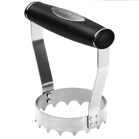 HULISEN 3 inch Cutlery Serrated Food Salad Chopper with Grip Handle