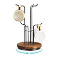 HULISEN 360° Rotating Mug Tree with 6 Hooks for Large Cups - Walmart.com