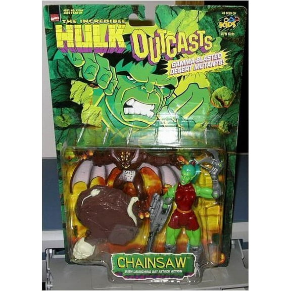 HULK OUTCASTS HULK " CHAINSAW w/ LAUNCHING BAT ATTACK ACTION"