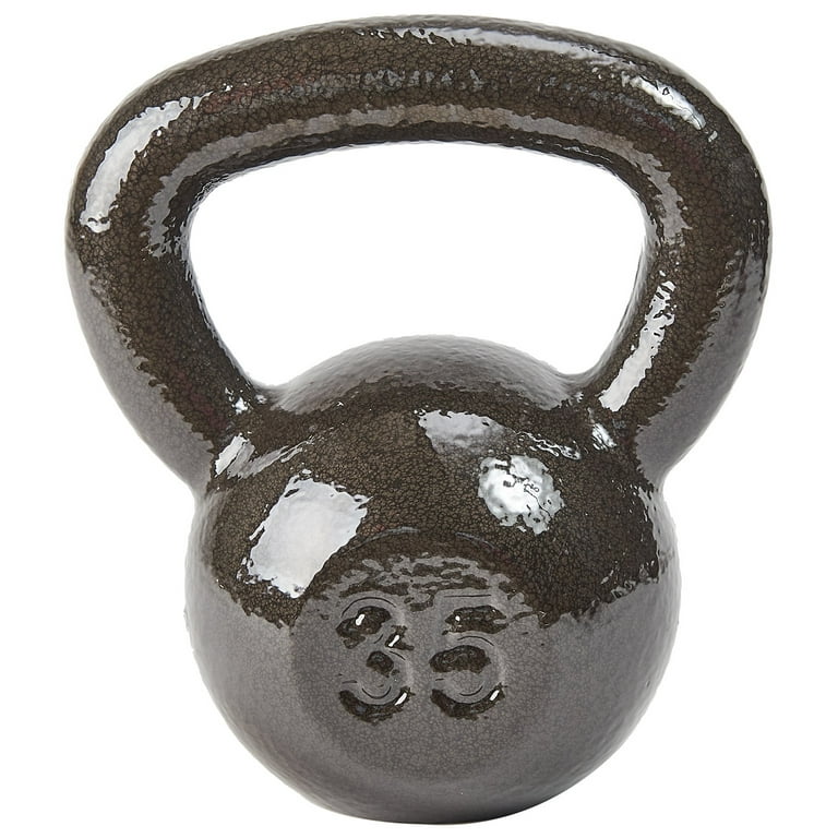 HULKFIT Cast Iron Enamel Coated Strength Training Kettlebell Weights