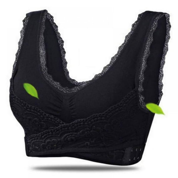 HULKLIFE Comfortable Solid Color Vest Cross Side Buckle Without Rims Gathered Sports Underwear Sleep Bra