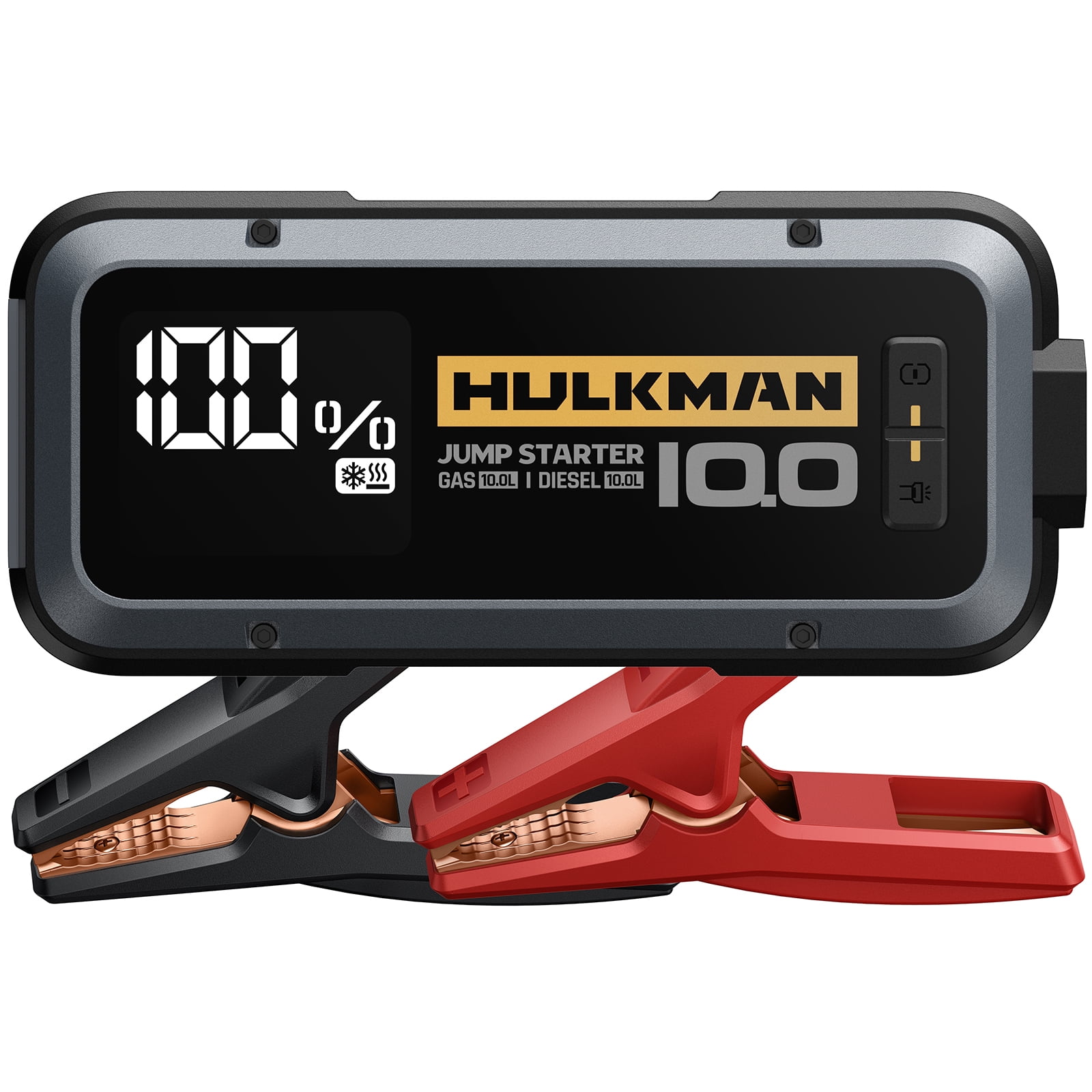 HULKMAN Alpha100 Jump Starter 4000 Amp 32000mAh Car Starter with -40℉ Start  Tech PD 65W Lithium Portable Car Battery Booster Pack for up to 10L Gas