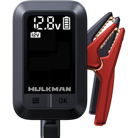 HULKMAN Sigma 1 Car Battery Charger, 1A 6V/12V Automatic Smart Trickle Charger, Battery Maintainer, and Desulfator with Intelligent Interface