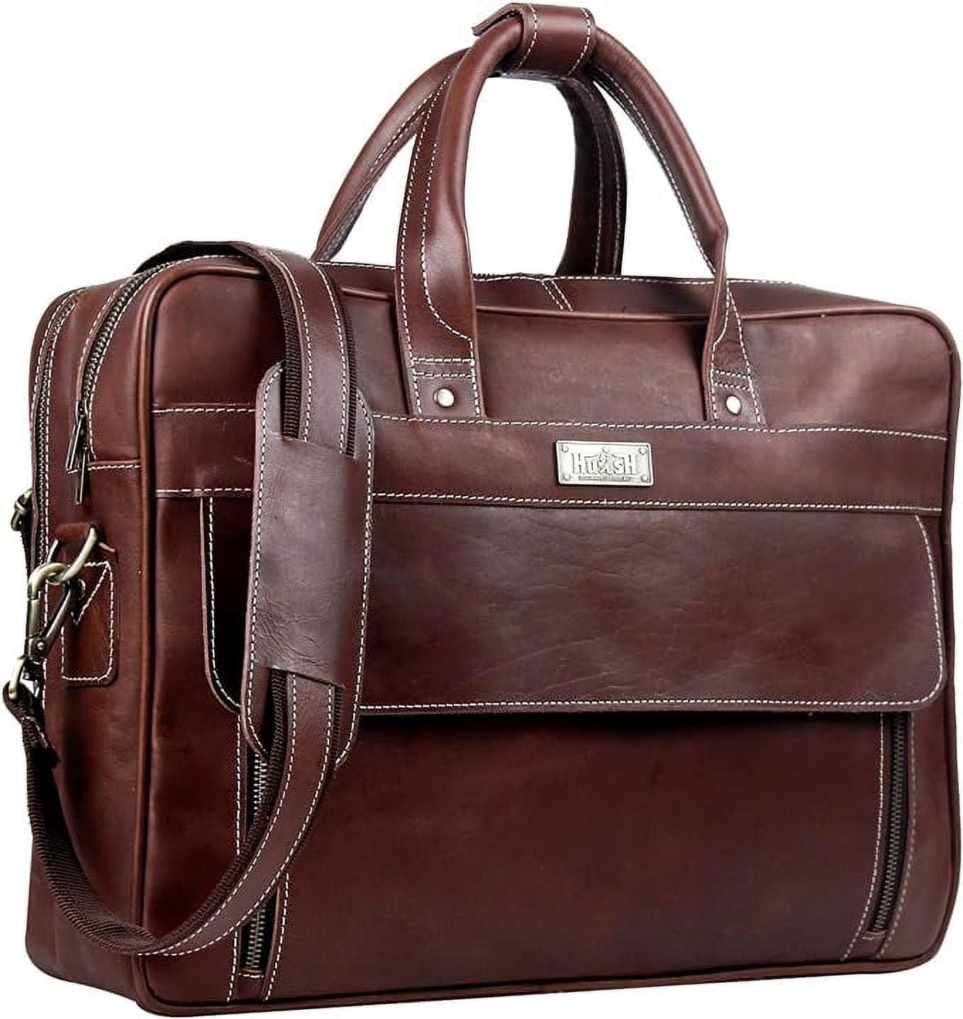  Tuoig Black Man Messenger Bags Classic Leather Men Bags  Shoulder Crossbody Business Briefcase Sling Printed Male Bag (Color : Brown-Large)  : Clothing, Shoes & Jewelry