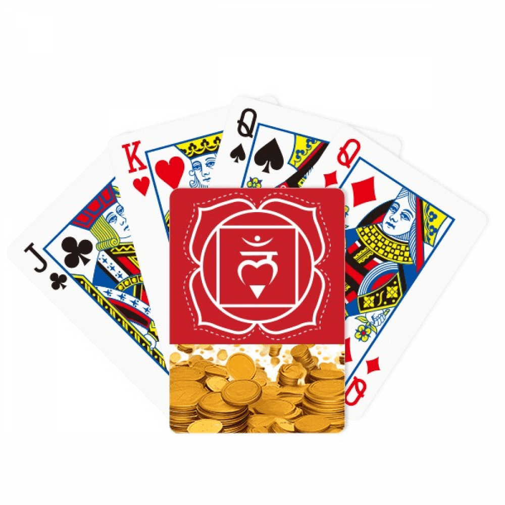 HUM Culture  Letter Pattern Gold Playing Card Classic Game
