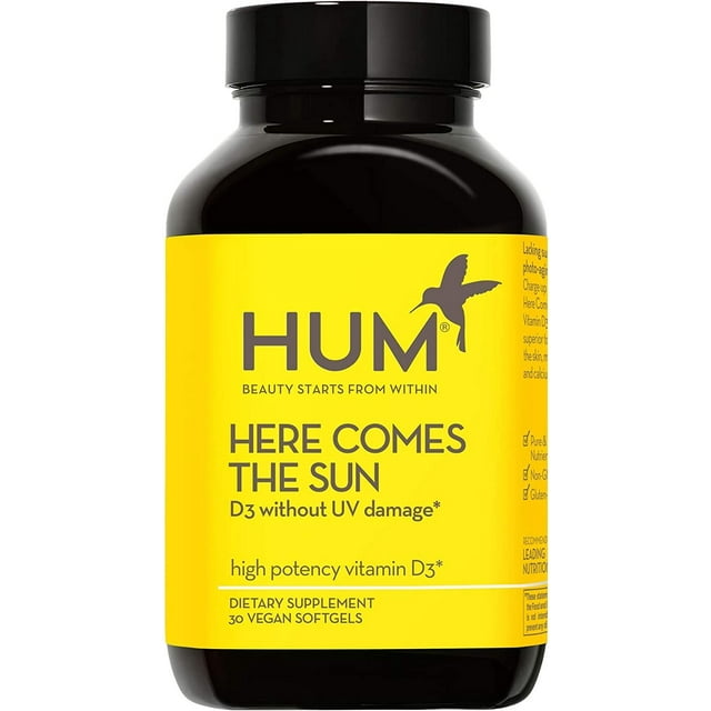 HUM Here Comes The Sun Immune Support Supplement with Vitamin D to