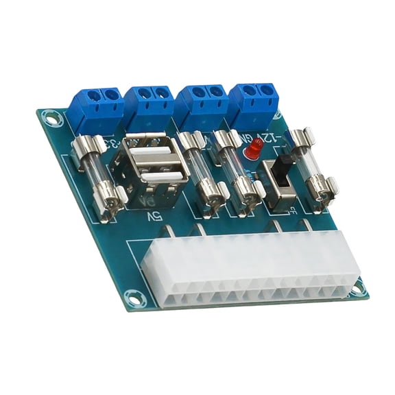 HUM28W Desktop Computer ATXPower Board Adapter Board High Efficiency Heat Dissipation Easy Assembly for Builders