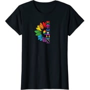 HUMAN Sunflower LGBT Flag Pride Month LGBTQ Casual T-Shirt