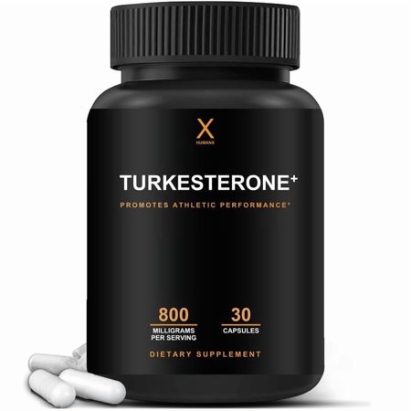 HUMANX Turkesterone+ 800mg - USA Third Party Tested (Similar to Ecdysterone) for Muscular Development & Dynamic Athletic Performance - Natural Anabolic - Non GMO, Vegan - Turkesterone Supplement