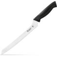 thumbnail image 1 of HUMBEE 10-Inch Offset Bread Knife with Width Wave Teeth (Serrated), Black, DT-31 Series, 1 of 7