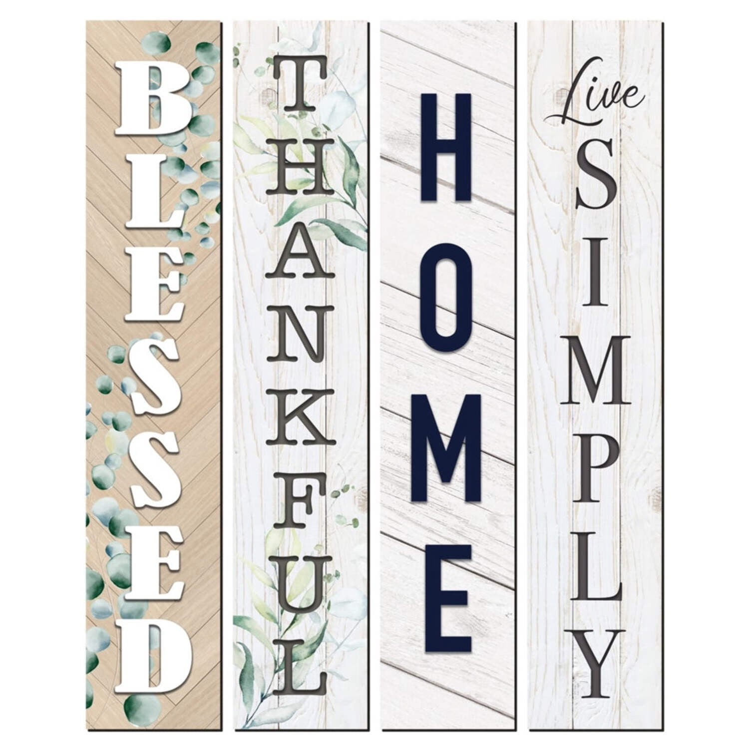 Humble Abode Typography Wood Plaque