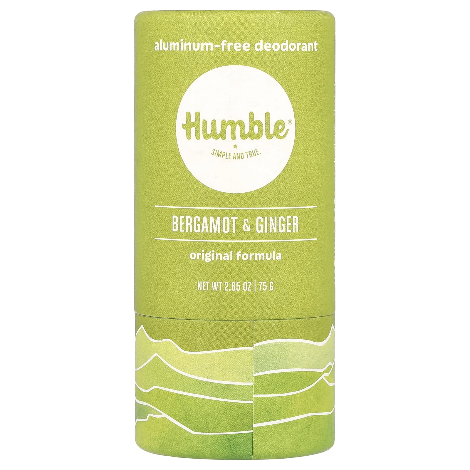 Humble Brands AluminumFree Deodorant, Bergamot & Ginger, 2.65 oz (75