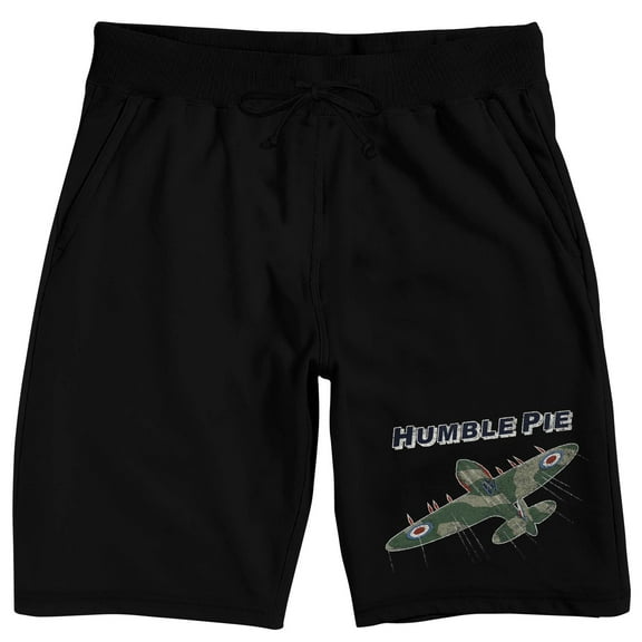 HUMBLE PIE Plane Men's Black Lounge Shorts-S