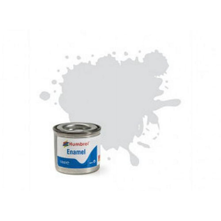 HUMBROL PAINT Light Grey Satin Enamel Plastic Model Paint 