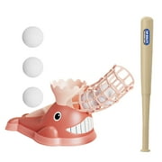 HUMJUSE Baseball Ball Play Sets for Kids 3-6, Outdoor Baseball Pitching Machine Toy, Outside Pitcher Game for Family, Outdoor Sport Toy Games, Birthday Gifts for 3 4 5 6 7 8 Year Olds Boys Girls