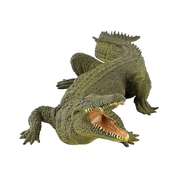 HUMJUSE Crocodile Toy, Realistic Crocodile Figurine 8" Crocodile Toy Figure, for Education and Fun Play, for Boys and Girls, Gift for Kids Ages 3+