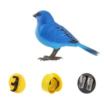 HUMJUSE Electric Singing and Chirping Bird Toy, Cute Mini Interactive Bird Toy and Decoration, Motion and Sound Activated, Battery Operated Simulation Bird Toys for Kid Boy Girl