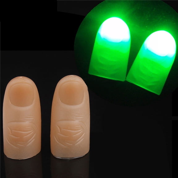 HUMJUSE LED Finger Light, 4Pcs LED Party Finger Lights Finger Flashlight Party Favor Lights Finger Rave Lights for Kids Gift Prizes Goodie Bag Fillers Supplies Decorations