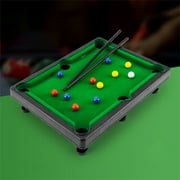 HUMJUSE Mini Pool Table Tabletop Portable Desktop Billiard Set Snooker Game with 2 Sticks & Balls Home Office Desk Stress Relief Games Billiards Game