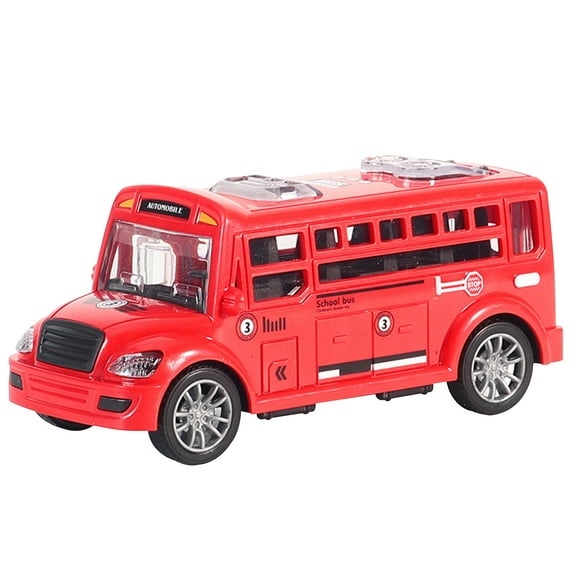 HUMJUSE Mini School Bus 5 Inches Model Toy Car Plastic Small School Bus Toys for Birthday Party Cars Play Toys for Birthday Gift Vehicle