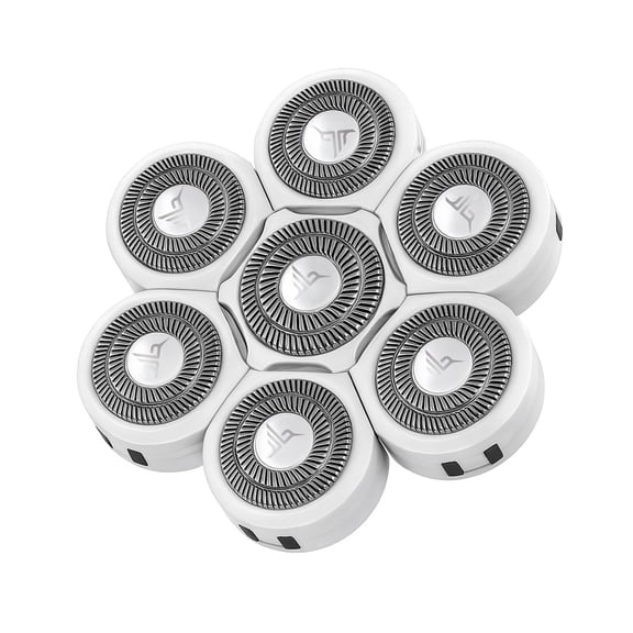 HUMMINGBIRD Flexy Electric Razors for Women Replacement Blade Head Genuine Blade Head Refill, Easy to Install, Hypoallergenic Stainless-Steel Blades, Seven Blade Rotary Head Replacement Blade Only
