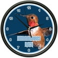 thumbnail image 1 of HUMMINGBIRD Wall Clock bird watching watcher's gift, 1 of 1