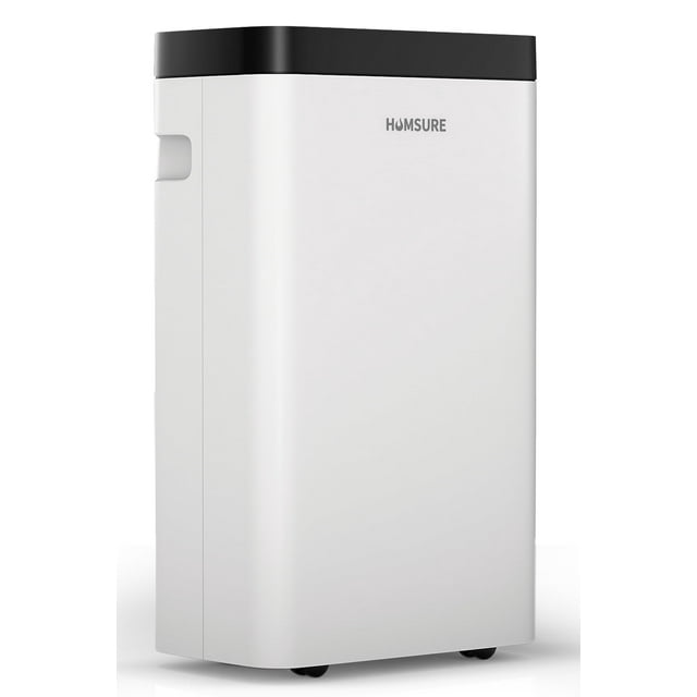 HUMSURE 22 Pints Protable Dehumidifier for Basement and Home with Drain Hose, Spaces up to 1500 Sq Ft, Max Moisture Removal 30 Pints (95 "F, 95% RH)
