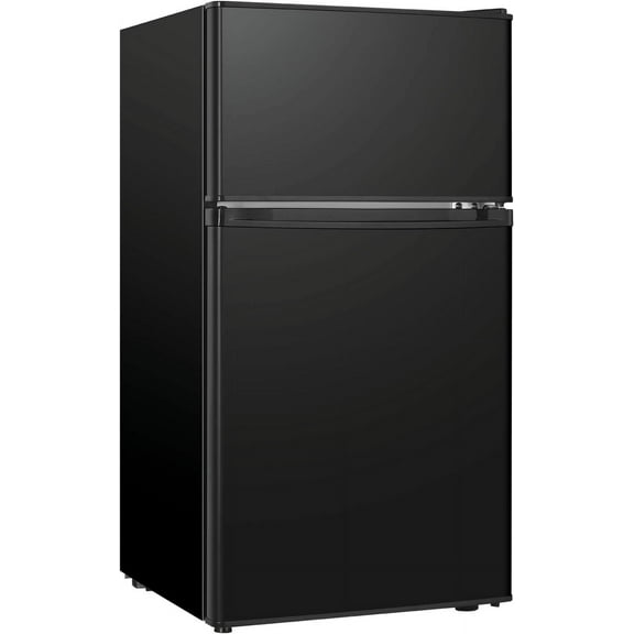 HUMSURE 3.2 Cu.ft Mini Fridge with Freezer, 2-Door Compact Refrigerator for Dorm, Office, Apartment