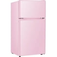 thumbnail image 1 of HUMSURE Mini Fridge With Freezer,3.2 Cu.Ft Compact Refrigerator,Mini Refrigerator With 2 Doors For Bedroom,Office,Kitchen,Apartment,Dorm - Pink, 1 of 6