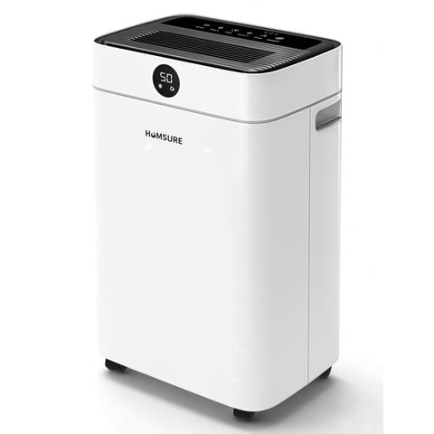 HUMSURE 50 Pint Dehumidifier for Basement, Compressor Dehumidifier with Auto Defrost & Drain Hose, Covers up to 3500 Sq. ft.