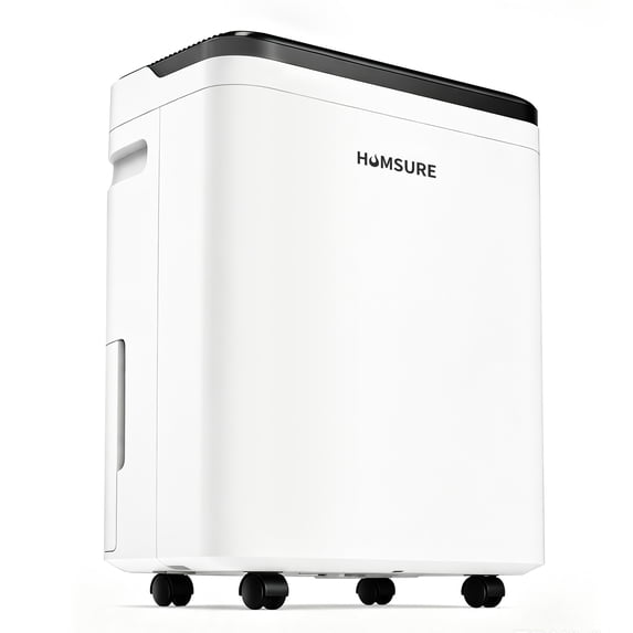 HUMSURE 70 Pints Dehumidifier for Basements with Drain Hose, Large Dehumidifier Covers up to 4500 Sq. Ft, Auto Defrost, 24H Timer, White