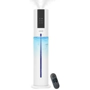 HUMSURE Humidifier Suitable for Large Room, 2.4gal/9L Bedroom Silent Humidifier, 3-Speed Ultrasonic Cool Mist Humidifier, Timer, Aromatherapy Cotton, Remote Control, Sleep Mode, White