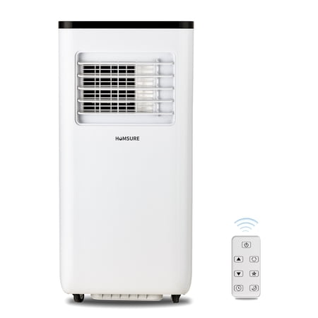 HUMSURE Portable Air Conditioner 5000 BTU 8000 BTU ASHRAE), Suitable For 250 Sq Ft Of Rooms, Floor Standing Air Conditioning AC Unit With Remote Control And Installation Kit, 5-In-1 Function