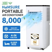 HUMSURE Portable Air Conditioners 8000 BTU 150 Sq. ft, AC Unit With Built-In Cooler, Dehumidifier, Fan, Sleep Modes