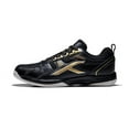 thumbnail image 1 of HUNDRED RAZE Mens Badminton Sports Shoes (Non Marking) | Color: Black/Gold | Size: 8US / 7UK / 41EU | For Men & Boys | Lightweight & Durable, 1 of 7
