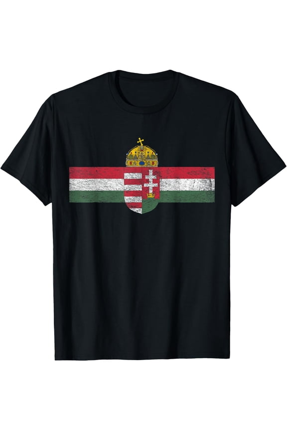 HUNGARY FLAG HUNGARIAN COAT OF ARMS BUDAPEST T-Shirt